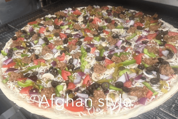 AFGHAN STYLE PIZZA